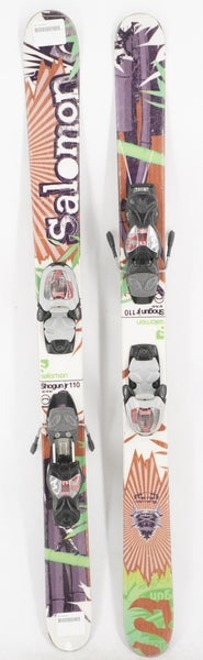 Salomon Shogun Jr. Twin Tip Kids Skis with Bindings - 110 cm Used