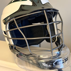 Cascade CPV-R Helmet (Used) with Cascade clear throat guard - Size S/M