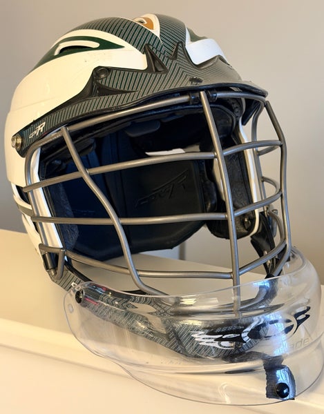 Cascade CPV-R Helmet (Used) with Cascade clear throat guard - Size S/M