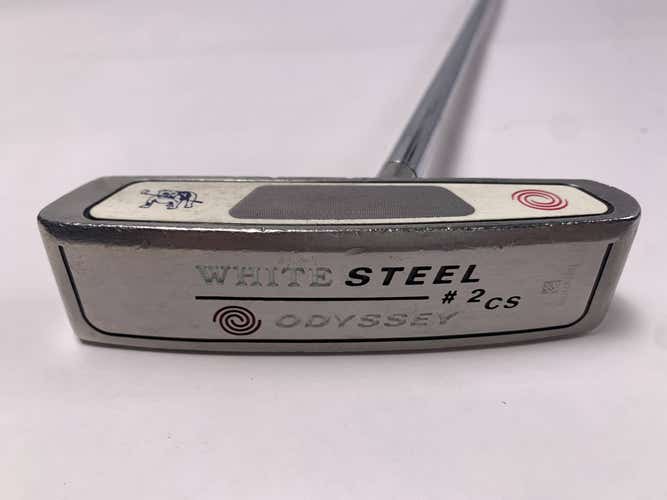 Odyssey White Steel 2 Center Shaft Putter 35" SuperStroke Tour 2.0 Mens RH