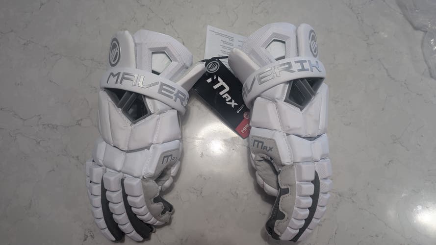 Maverik Max Lacrosse Gloves Large (New)