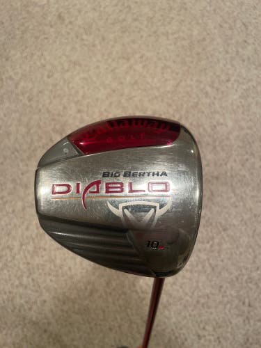 Men's Callaway Big Bertha Diablo Right Handed Driver Regular Flex 10 Loft (New)
