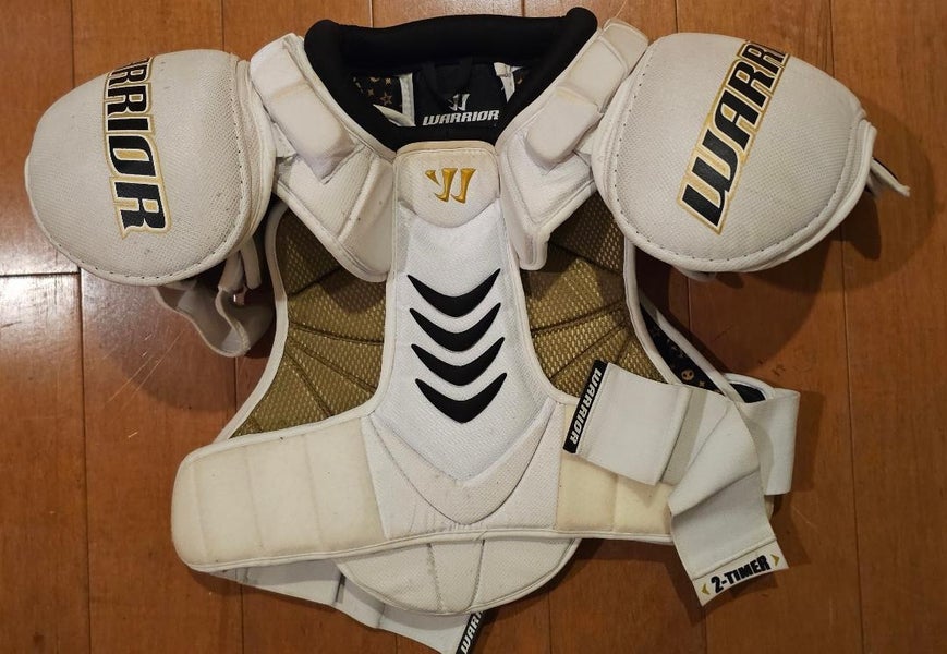 Large Senior Warrior Hitman Shoulder Pads Pro Stock Protection and Mobility (Used)