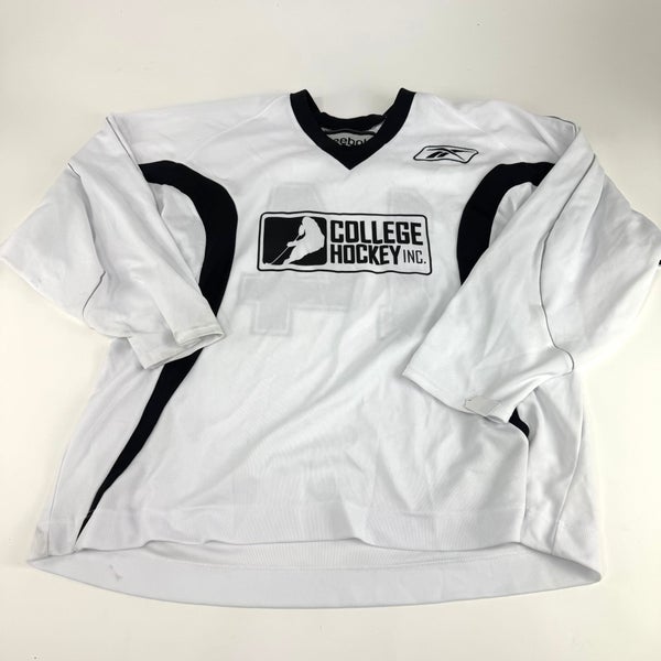 Used White Reebok College Hockey Inc. Practice Jersey | XXL | J662