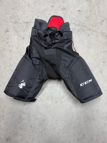 Medium +1 CCM HPWM2 Northeastern Pro Stock Hockey Pants (New)