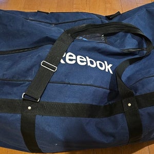 Reebok Extra Large Hockey Equipment Bag | Senior Size Huge Capacity Blue Durable (Used)