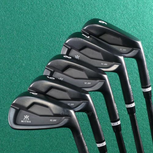 Miura TC-201 Forged Black QPQ 6-PW Iron Set KBS PGI 50 Graphite Lite