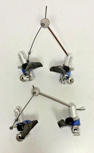 Vintage 1990s Avid(?) Blue Anodized Aluminum Cantilever Brakes Ritchey Pads