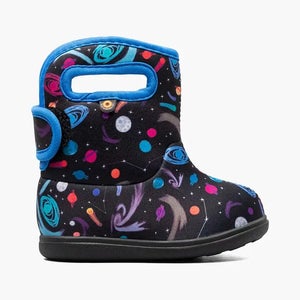 Bogs Baby Bogs II Kids US 6 Black Multi Waterproof Pull On Winter Boots ZAP857