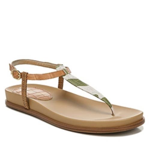 Sam Edelman Naomi I0074F1 Sandals Womens US 7 Soft Fern Ankle Strap Thong ZAP856