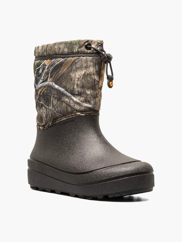 Bogs Snow Shell 72954-973 Boot Kids 1 Mossy Oak Camo Waterproof Round Toe ZAP851