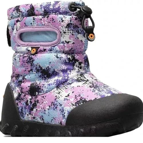 Bogs B-Moc 73088K-540 Kids US 10 Purple Textured Waterproof Snow Boots ZAP859