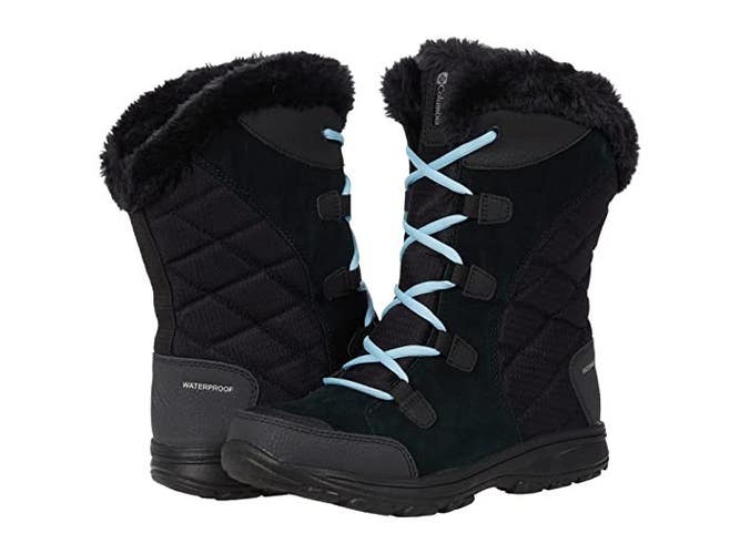 Columbia Ice Maiden II 1554171 Women's US 5 Black Waterproof Snow Boots ZAP869
