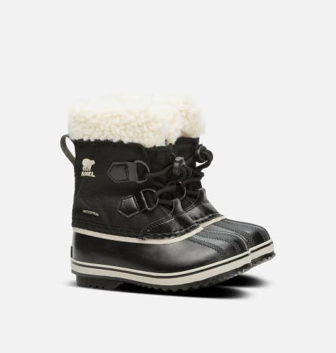 Sorel Yoot Pac 1855212-010 Kids 10 Black Waterproof Insulated Snow Boots ZAP960