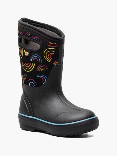 Bogs Classic II Wild Rainbows 73077W-009 Kids US 3 Black Winter Boots ZAP1051