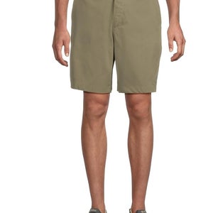 Columbia Tech Trail Utility Shorts Men's 38 Stone Green Flat Front Chino GBO1893