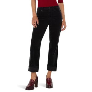 Liverpool Los Angeles Marley Girlfriend Jeans Women's 12/31 Black Cuffed GBO1903