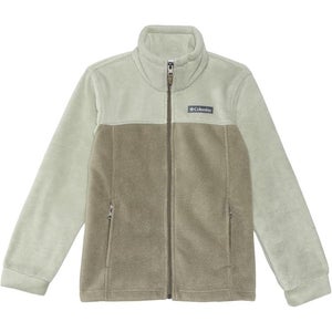 Columbia Steens Mountain II Jacket Boy Medium Stone Gray Fleece Full Zip GBO1905