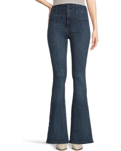 Free People X We the Free Jayde Flare Jeans Womens 28 Blue Denim Stretch GBO1836