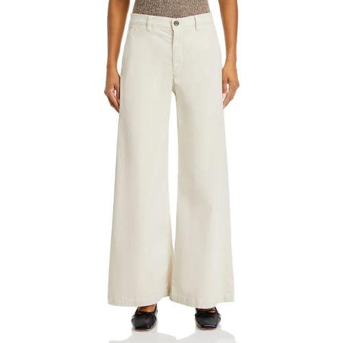 AG Jeans Caden Pants Women's 28 Pumice Cotton Stretch Mid-Rise Wide Leg GBO1900
