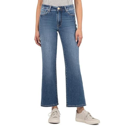 KUT from the Kloth Charlotte Jeans Women 8 Blue Denim High-Rise Wide-Leg GBO1895