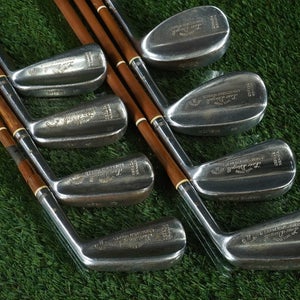 VINTAGE WILSON LEO DIEGEL IRONS SET 2-8+SW STEEL PYRATONE BLASTER RH ~ LOOK!!