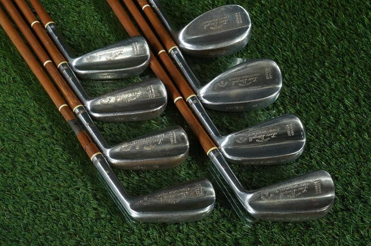 VINTAGE WILSON LEO DIEGEL IRONS SET 2-8+SW STEEL PYRATONE BLASTER RH ~ LOOK!!