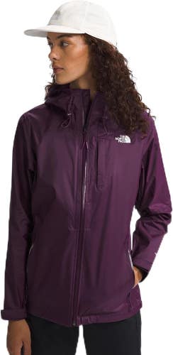 The North Face Alta Vista Rain Jacket Womens XL Purple Full Zip Hooded GBO1828