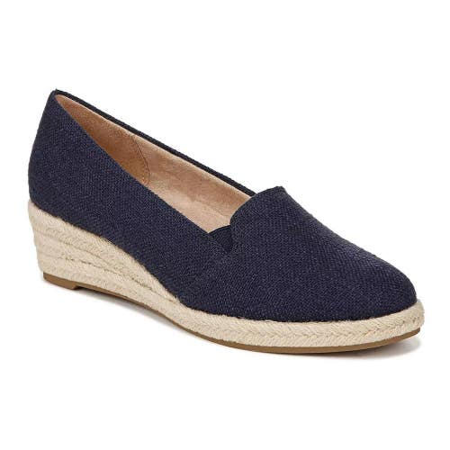 LifeStride Kamilla I8544S1400 Women's US 9.5 Navy Wedge Heel Espadrille ZOGG2701