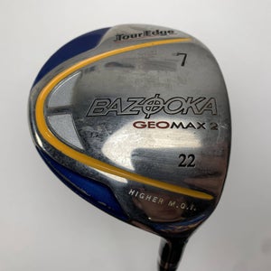 Tour Edge Bazooka Geomax 2 7 Fairway Wood 22* Bazooka GeoMax 63g Regular RH