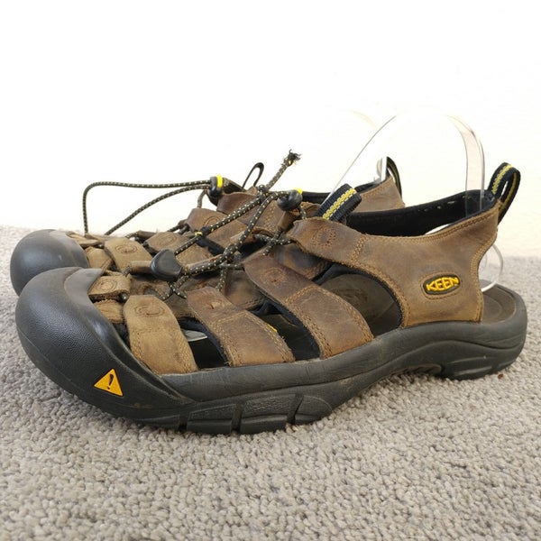 Keen Newport H2 Sandals Mens Size 10 Shoes Waterproof Slingback Brown Leather