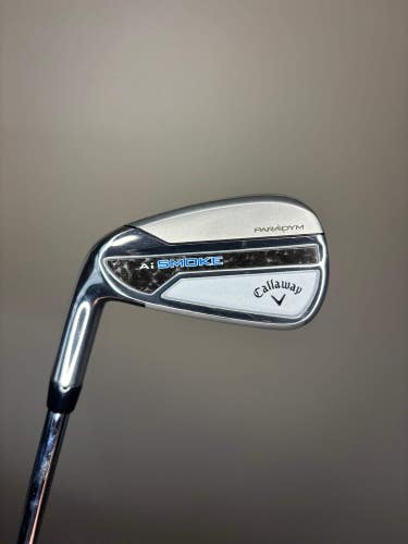 Callaway Paradym Ai Smoke 7-Iron Elevate MPH 95 Stiff Flex Lefty 37 MINT