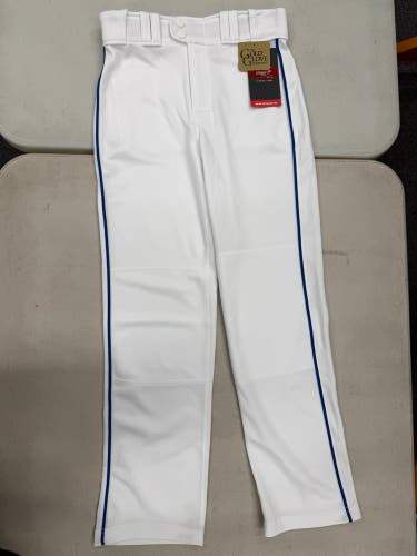 Rawlings White/Royal Baseball Pants: Youth L