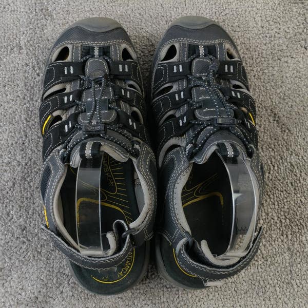 Keen Rialto H2 Sandals Mens 9 Black Waterproof Outdoor Hiking Fisherman Shoe USA Keen Rialto II H2 Mens Size 9 American Built Sport  main image 4