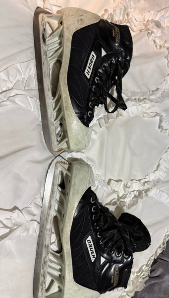 2003 Bauer Supreme 1000 Hockey Goalie Skates Extra Wide Width 9.5 (Used)