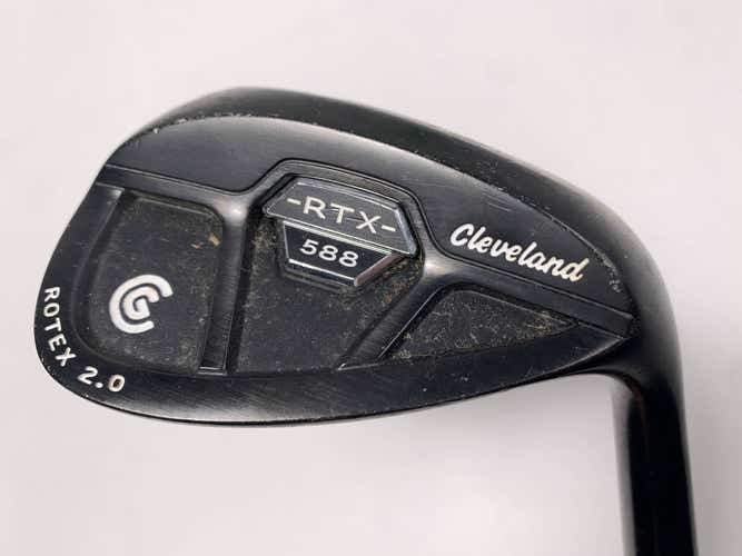 Cleveland 588 RTX 2.0 CB Black Satin Lob Wedge LW 58* 8 DG Wedge RH