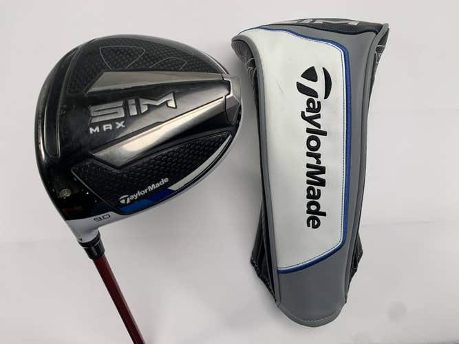 TaylorMade SIM MAX Driver 9* Fujikura Ventus Red 5S Stiff Graphite Mens LH HC