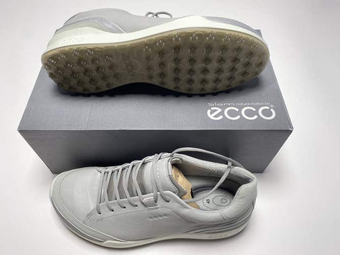 Ecco Mens Golf Biom Hybrid Golf Shoes Gray White Men's SZ 9 (131644 60058)