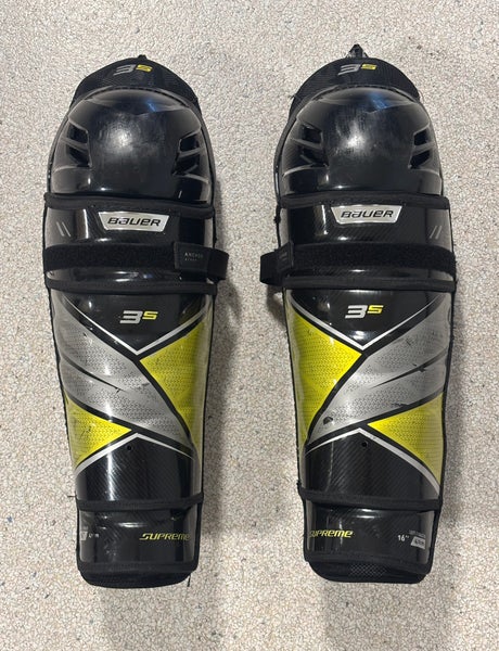 Senior Bauer Supreme 3S 16" Shin Pads (Used)