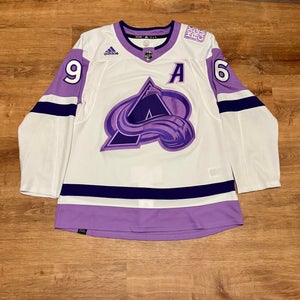 Adidas Primegreen Rantanen Colorado Avalanche Hockey Fights Cancer Jersey (50)