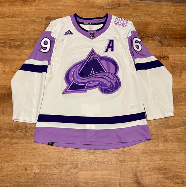 Adidas Primegreen Rantanen Colorado Avalanche Hockey Fights Cancer Jersey (50)