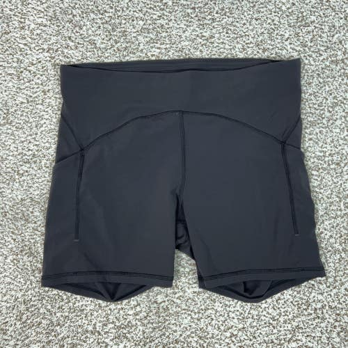Lululemon Shorts Womens 16 Black Wunder Train High Rise Biker Yoga Athletic Gym