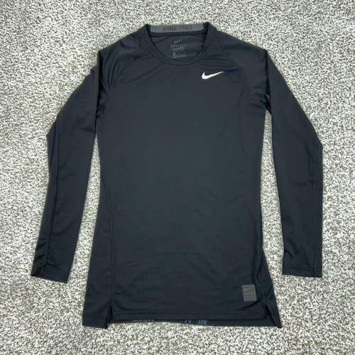 Nike Pro Shirt Mens Medium Black Dri-FIT Compression Long Sleeve Athletic Gym