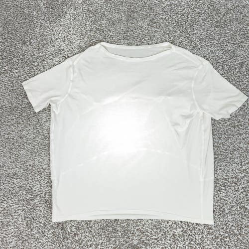 Lululemon Shirt Womens Extra Large White Lightweight Athletic Training Tee Gym
