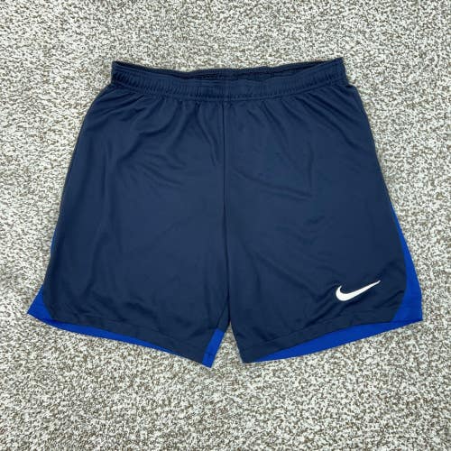 Nike Shorts Mens Large Blue Dri-FIT Running Training Athletic Gym Workout Sports
