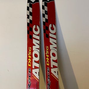 Racing 210 cm Atomic Redster DH Skis With Bindings Max Din 18 (Used)