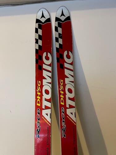 Racing 210 cm Atomic Redster DH Skis With Bindings Max Din 18 (Used)