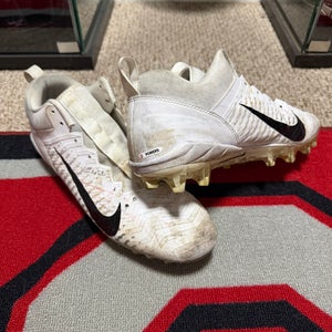 NIKE OHIO STATE OSU BUCKEYES ALPHA MENACE PRO 2 LOW GABE POWERS USED CLEATS