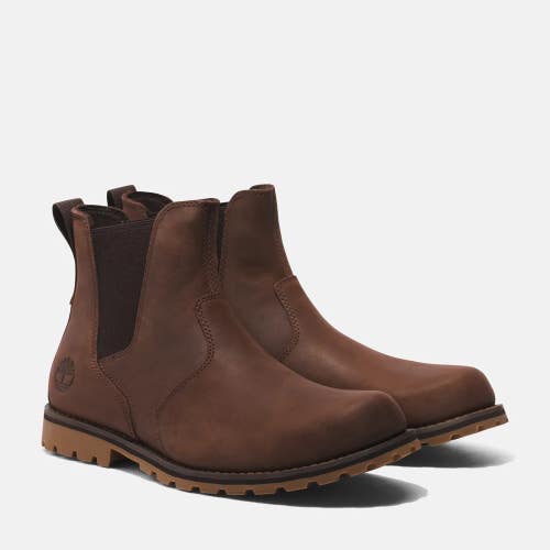 Timberland Attleboro Mid TB0A6259EC3 Men's 12 Brown Leather Chelsea Boots TF8897