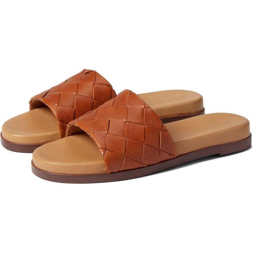 Madewell The Louisa Sandals Women's US 6 Brown Round Toe Slip-On Slide ZAP737